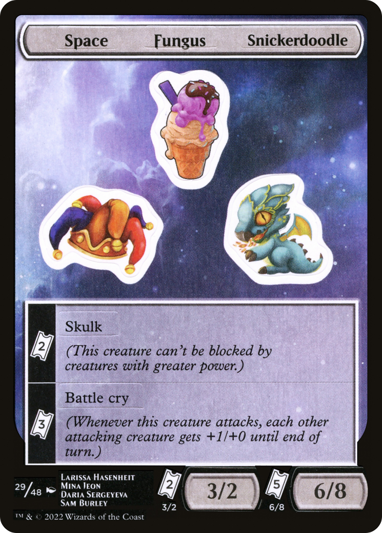 Image of Space Fungus Snickerdoodle (UNF-029) - Unfinity Sticker Sheets