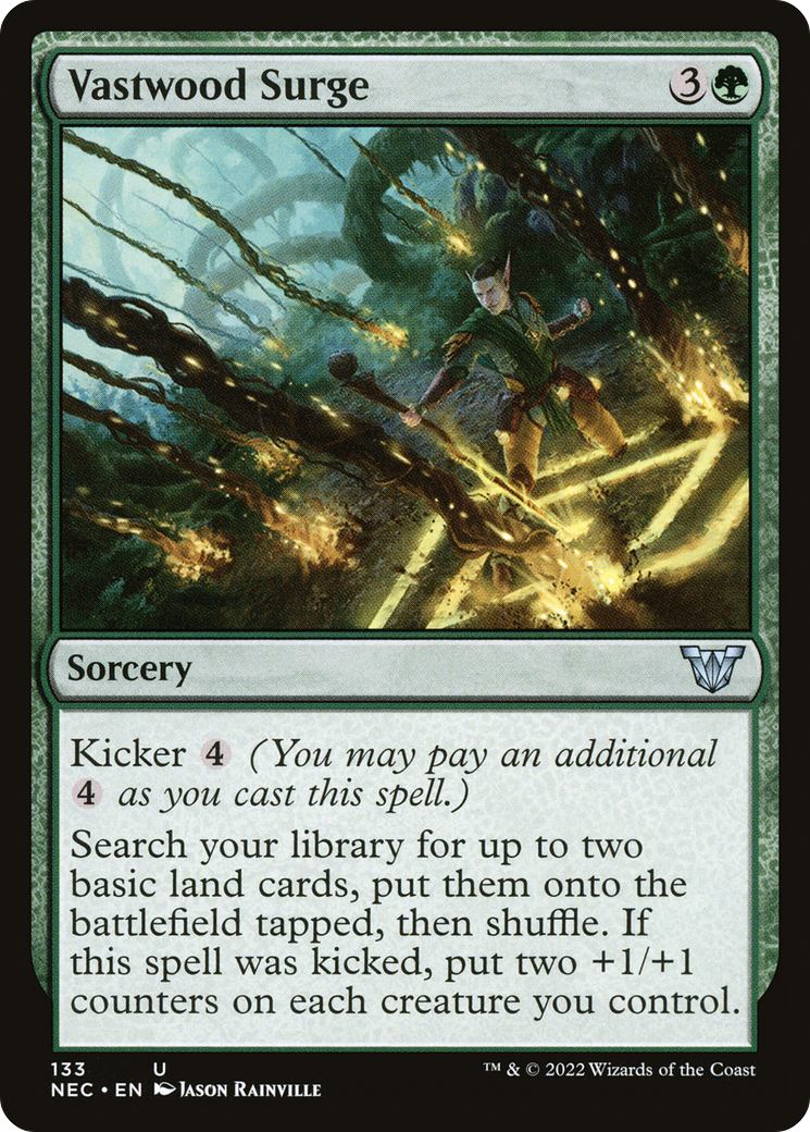 Image of Vastwood Surge (NEC-133) - Neon Dynasty Commander