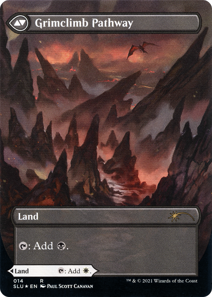 Image of Brightclimb Pathway (Borderless) (SLU-014) - Secret Lair: Ultimate Edition: (Showcase) (Borderless) Foil