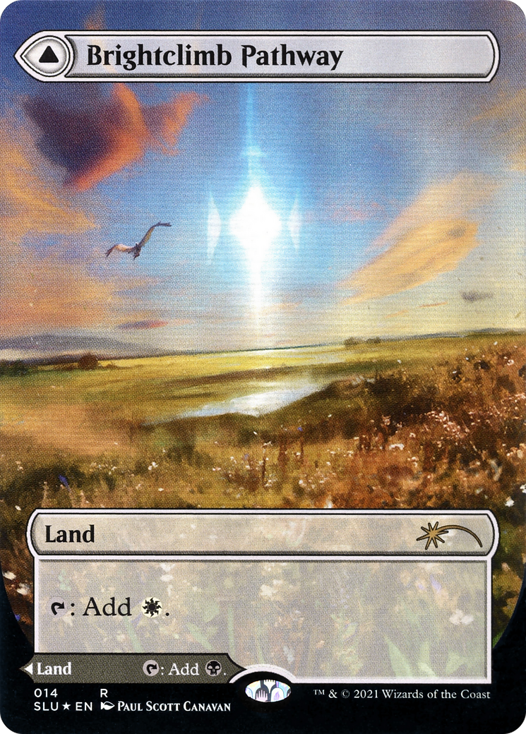 Image of Brightclimb Pathway (Borderless) (SLU-014) - Secret Lair: Ultimate Edition: (Showcase) (Borderless) Foil