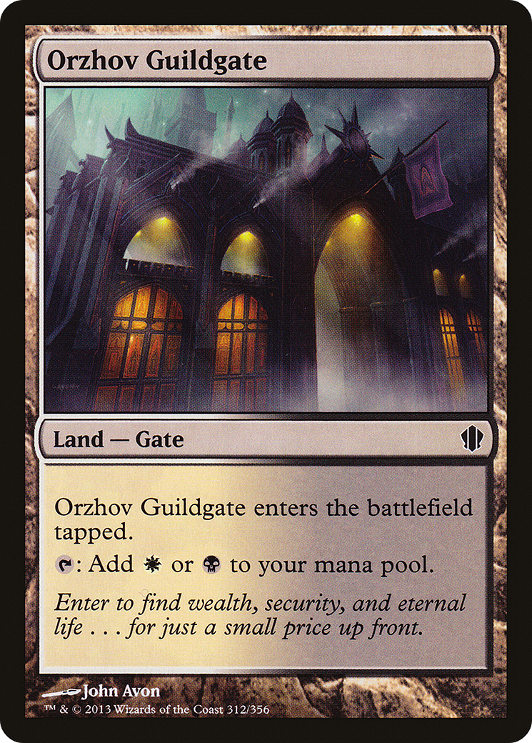 Image of Orzhov Guildgate (C13-312) - Commander 2013