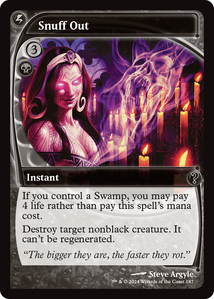 Image of Snuff Out (Future Sight) (MB2-187) - Mystery Booster 2 Foil