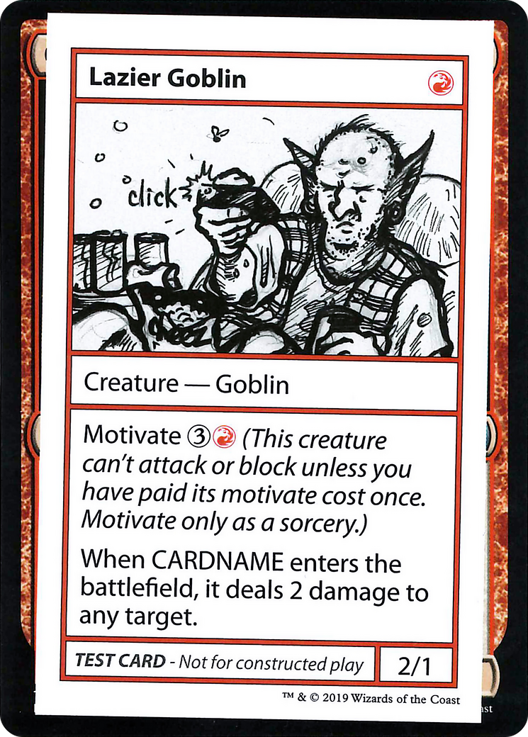 Image of Lazier Goblin (No PW Symbol) (CMB1-) - Mystery Booster Playtest Cards 2021