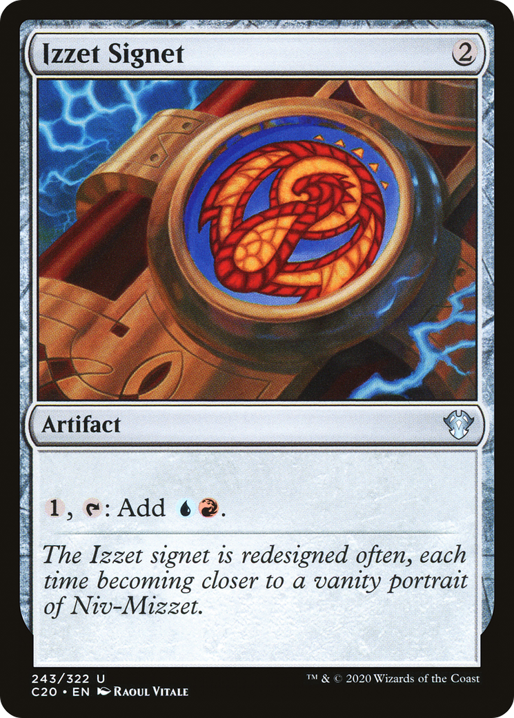 Image of Izzet Signet (C20-243) - Commander 2020