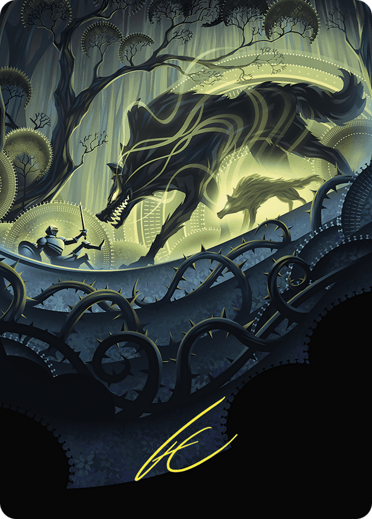 Image of Unnatural Growth // Unnatural Growth (AWOE-075) - Wilds of Eldraine Art Series (Borderless) Foil