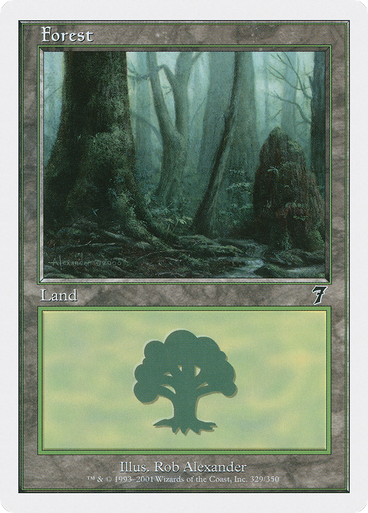 Image of Forest (329) (7ED-329) - 7th Edition Foil