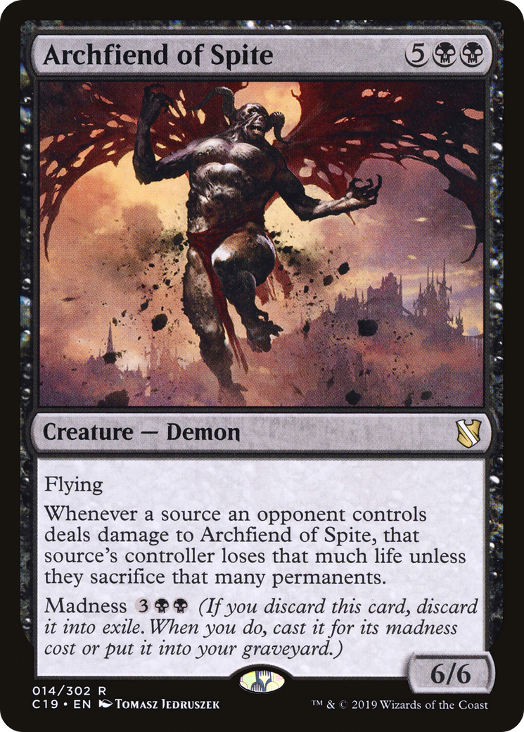 Image of Archfiend of Spite (C19-014) - Commander 2019