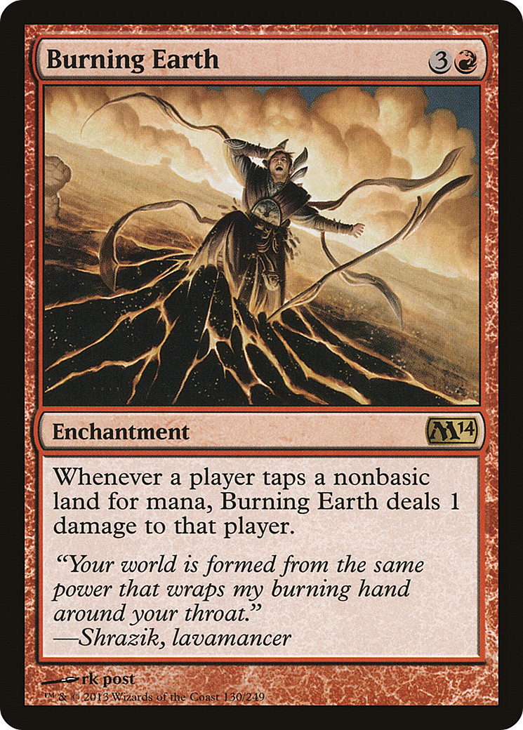 Image of Burning Earth (M14-130) - Magic 2014 Foil