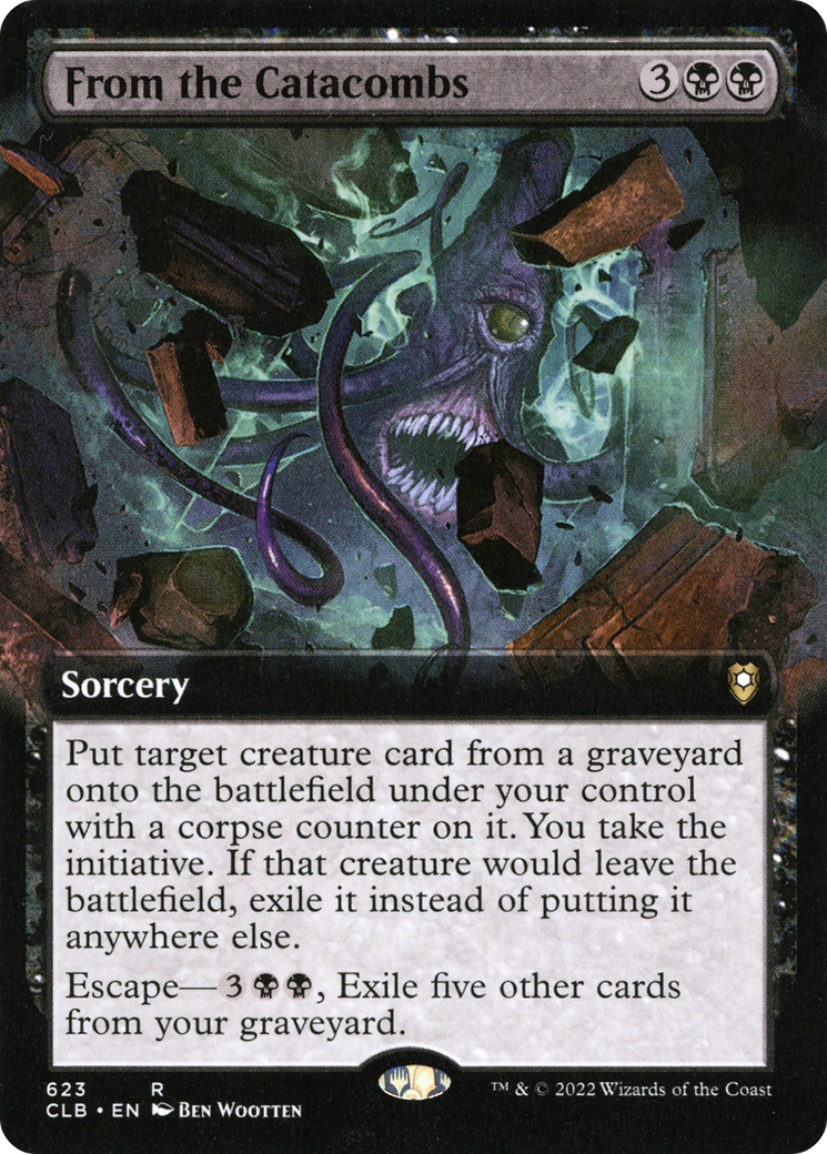 Image of From the Catacombs (Extended Art) (CLB-623) - Commander Legends: Battle for Baldur's Gate: (Extended Art)