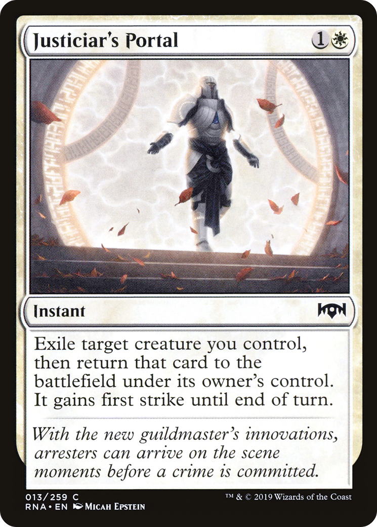 Image of Justiciar's Portal (RNA-013) - Ravnica Allegiance Foil