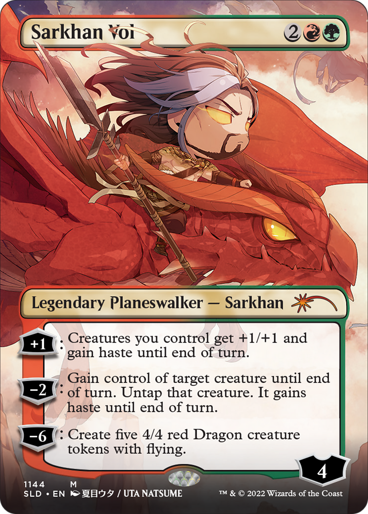Image of Sarkhan Vol (Borderless) (SLD-1144) - Secret Lair Drop (Borderless)
