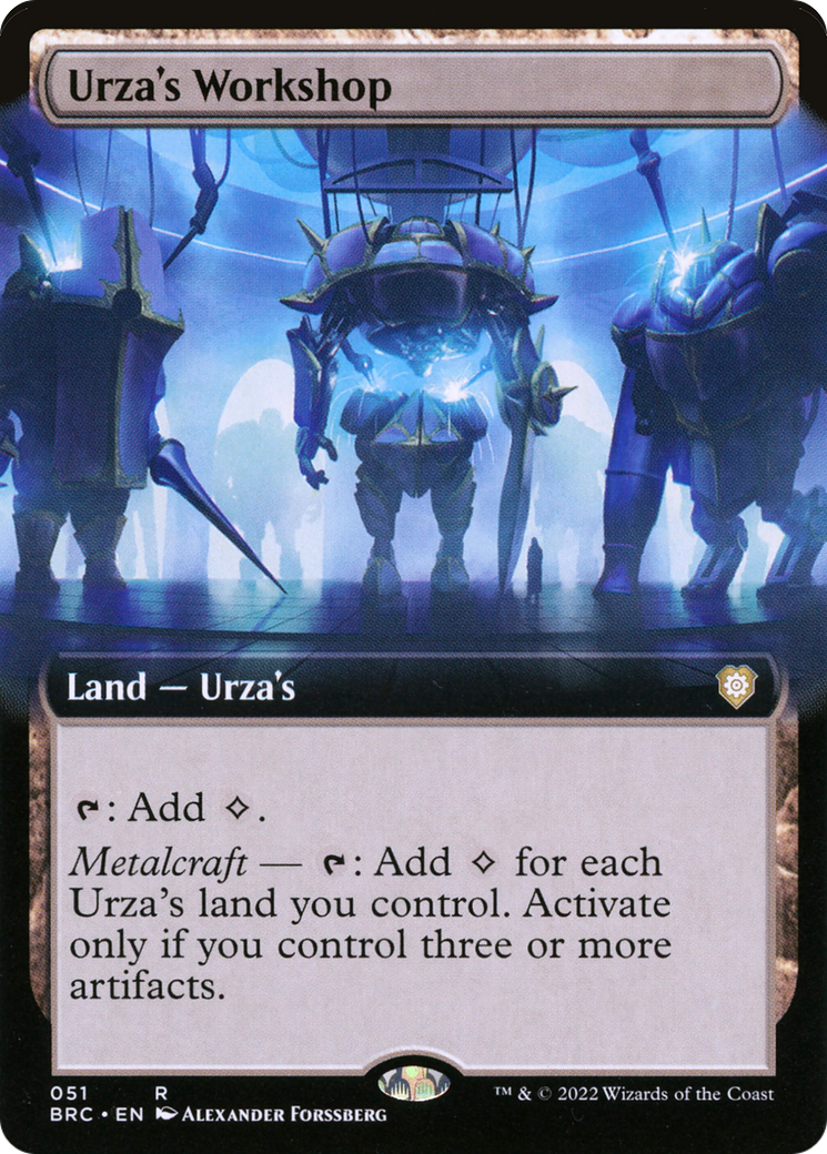Image of Urza's Workshop (Extended Art) (BRC-051) - The Brothers' War Commander: (Extended Art)