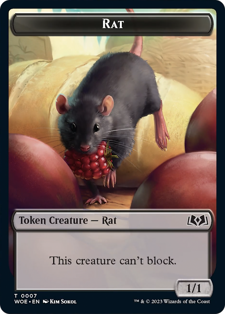 Image of Rat (TWOE-007) - Wilds of Eldraine Tokens