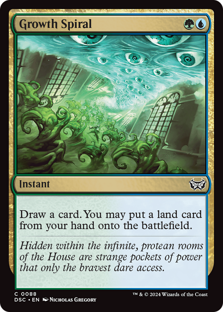 Image of Growth Spiral (DSC-088) - Duskmourn: House of Horror Commander