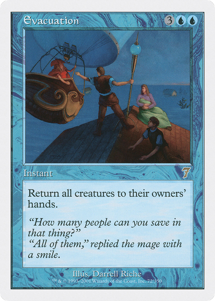 Image of Evacuation (7ED-072) - 7th Edition Foil