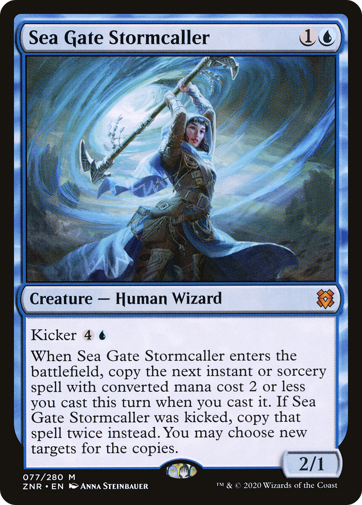 Image of Sea Gate Stormcaller (ZNR-077) - Zendikar Rising Foil