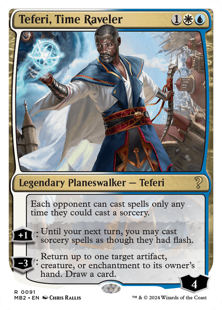 Image of Teferi, Time Raveler (White Border) (MB2-091) - Mystery Booster 2
