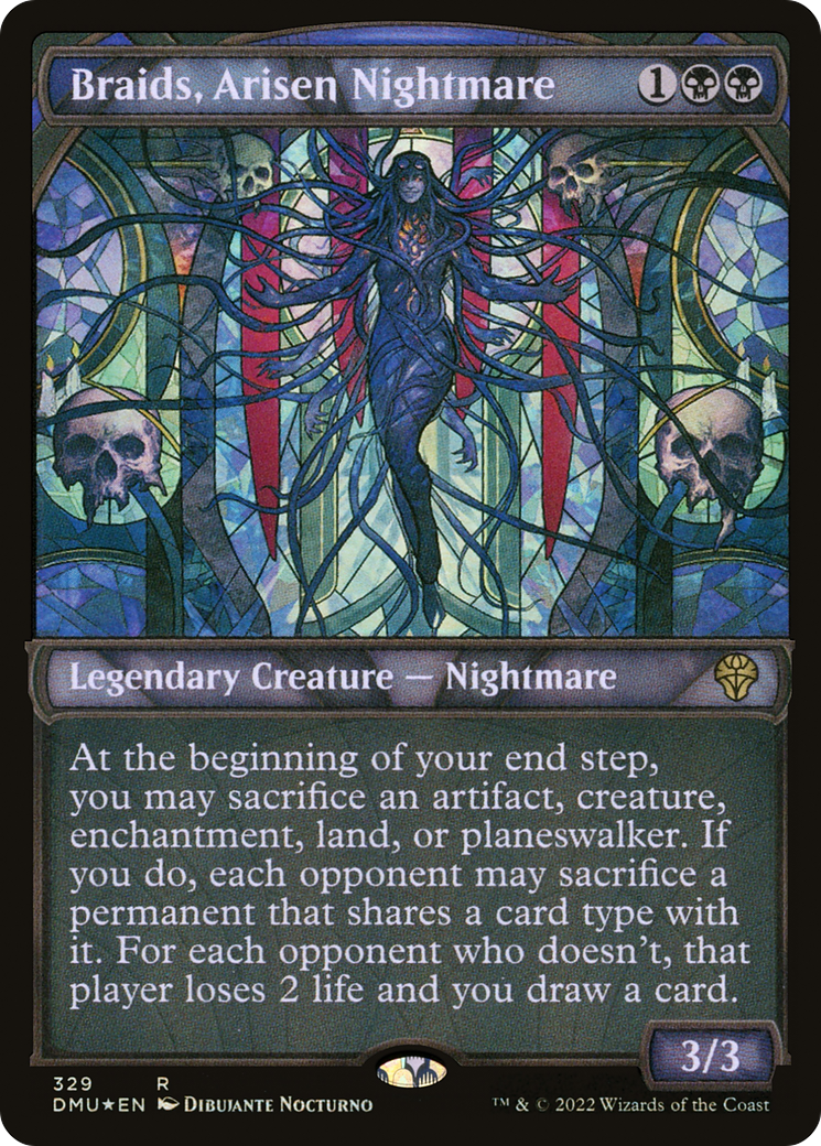 Image of Braids, Arisen Nightmare (Textured Foil) (DMU-329) - Dominaria United: (Showcase) Foil
