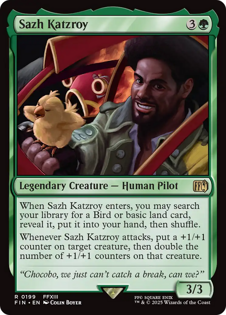 Image of Sazh Katzroy (FIN-199) - FINAL FANTASY Foil