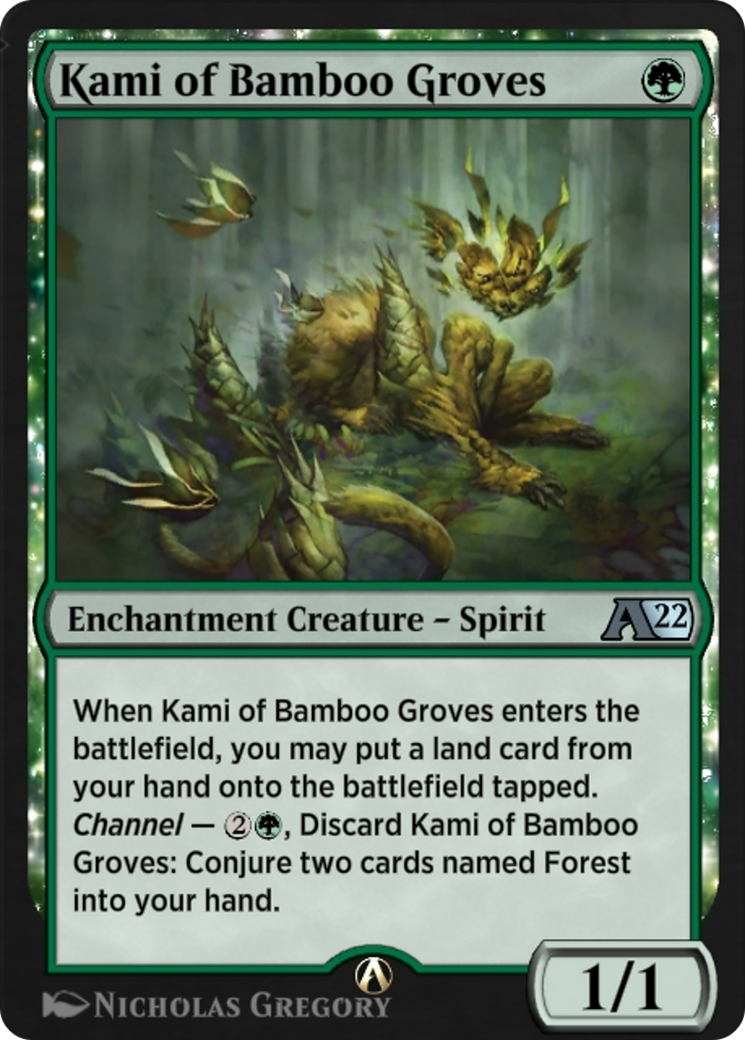 Image of Kami of Bamboo Groves (YNEO-024) - Alchemy: Kamigawa: (enchantment)