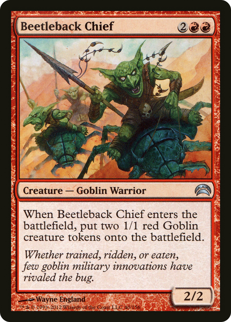 Image of Beetleback Chief (PC2-040) - Planechase 2012 Foil