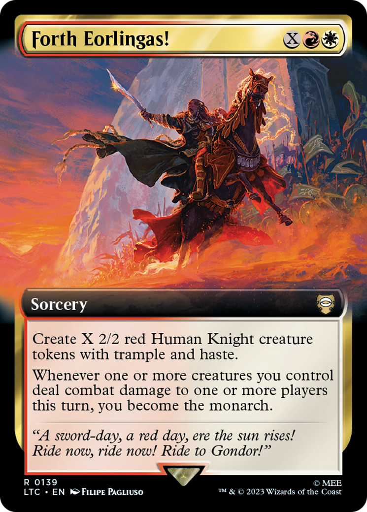 Image of Forth Eorlingas! (Extended Art) (LTC-139) - Tales of Middle-earth Commander: (Extended Art) Foil