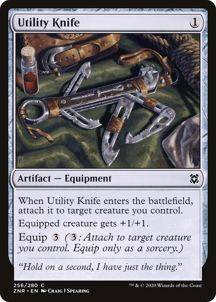 Image of Utility Knife (ZNR-256) - Zendikar Rising Foil