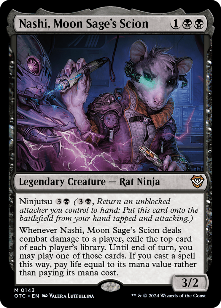 Image of Nashi, Moon Sage's Scion (OTC-143) - Outlaws of Thunder Junction Commander