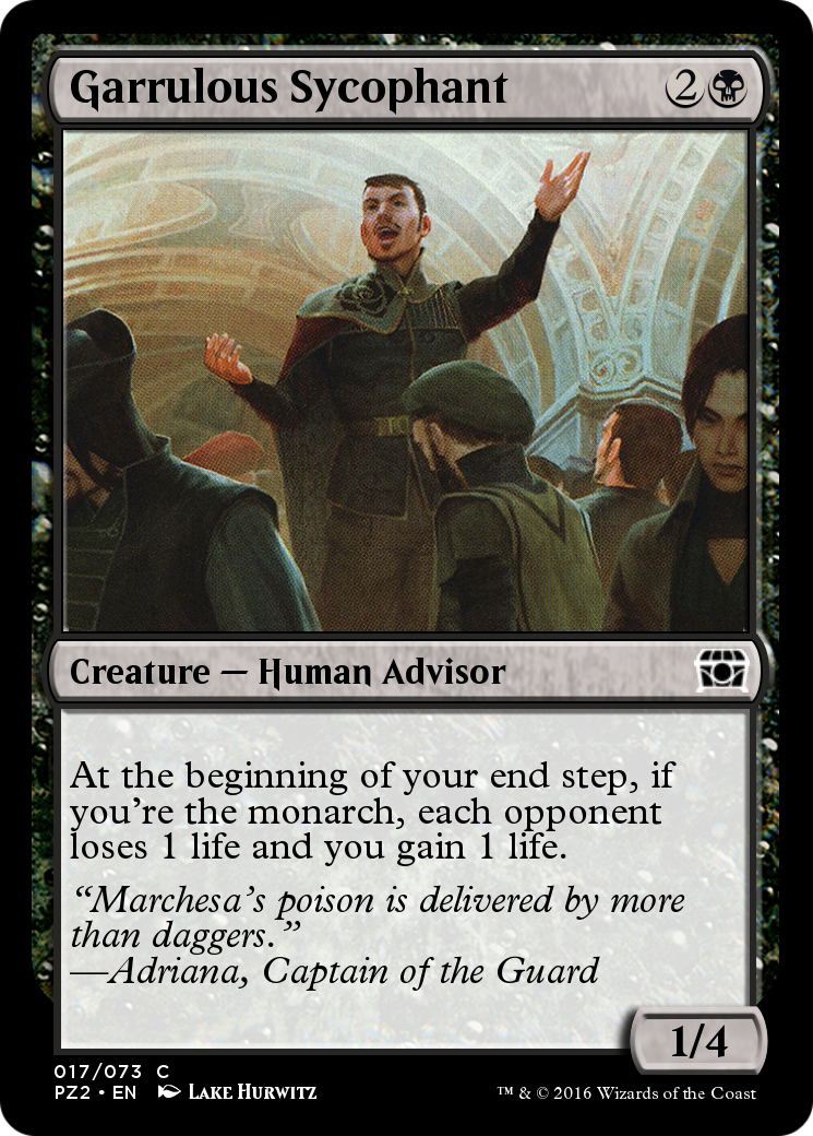 Image of Garrulous Sycophant (PZ2-017) - Treasure Chest Foil