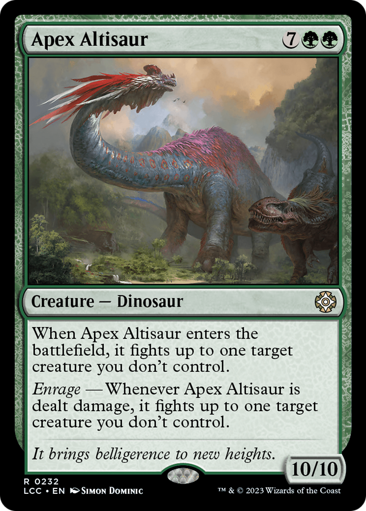 Image of Apex Altisaur (LCC-232) - The Lost Caverns of Ixalan Commander