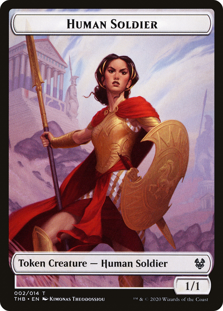 Image of Human Soldier Token (THB-002) - Theros Beyond Death Tokens