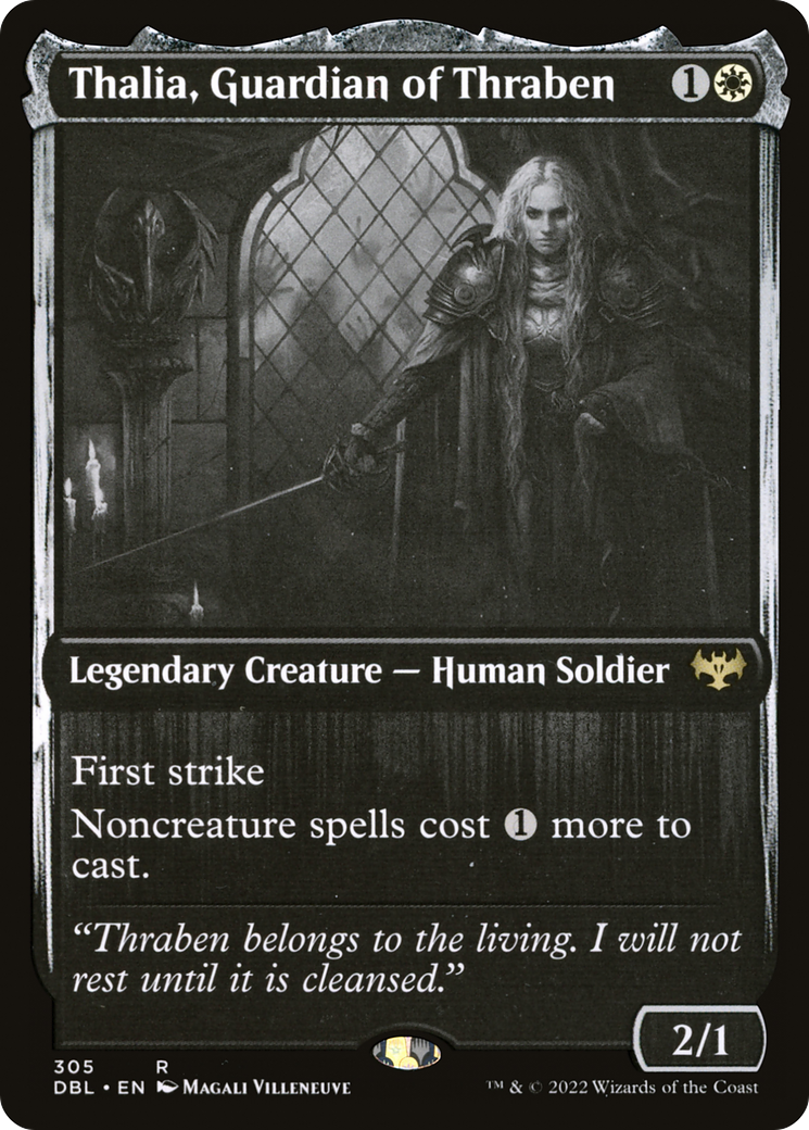 Image of Thalia, Guardian of Thraben (DBL-305) - Innistrad: Double Feature Foil