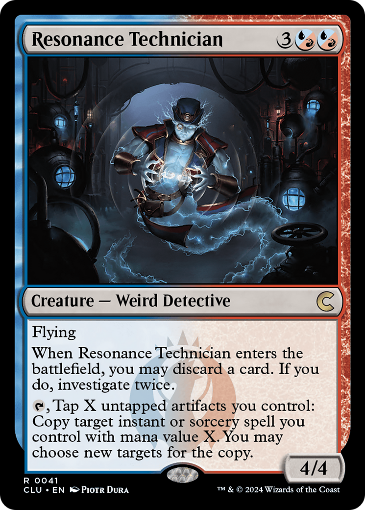 Image of Resonance Technician (CLU-041) - Ravnica: Clue Edition