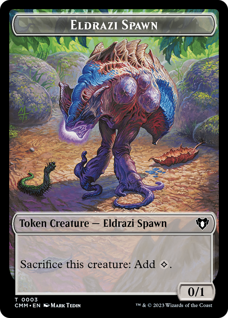 Image of Eldrazi Spawn (TCMM-003) - Commander Masters Tokens Foil