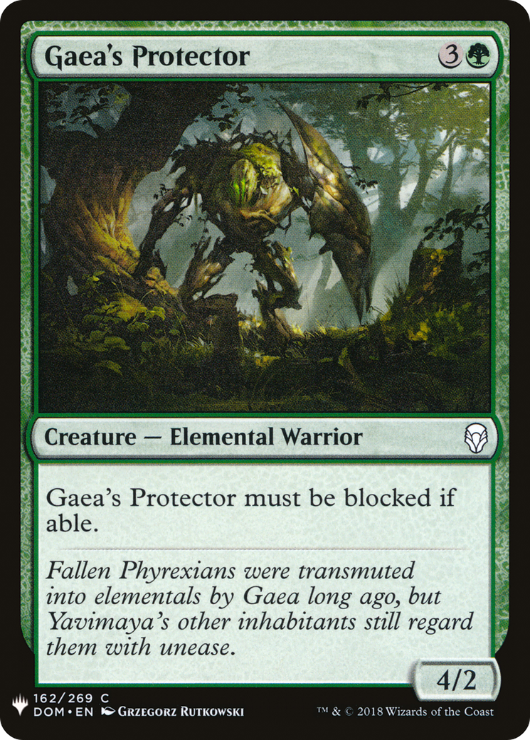 Image of Gaea's Protector (LIST-162) - The List