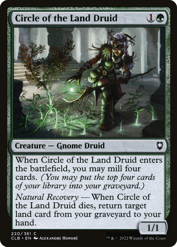 Image of Circle of the Land Druid (CLB-220) - Commander Legends: Battle for Baldur's Gate Foil