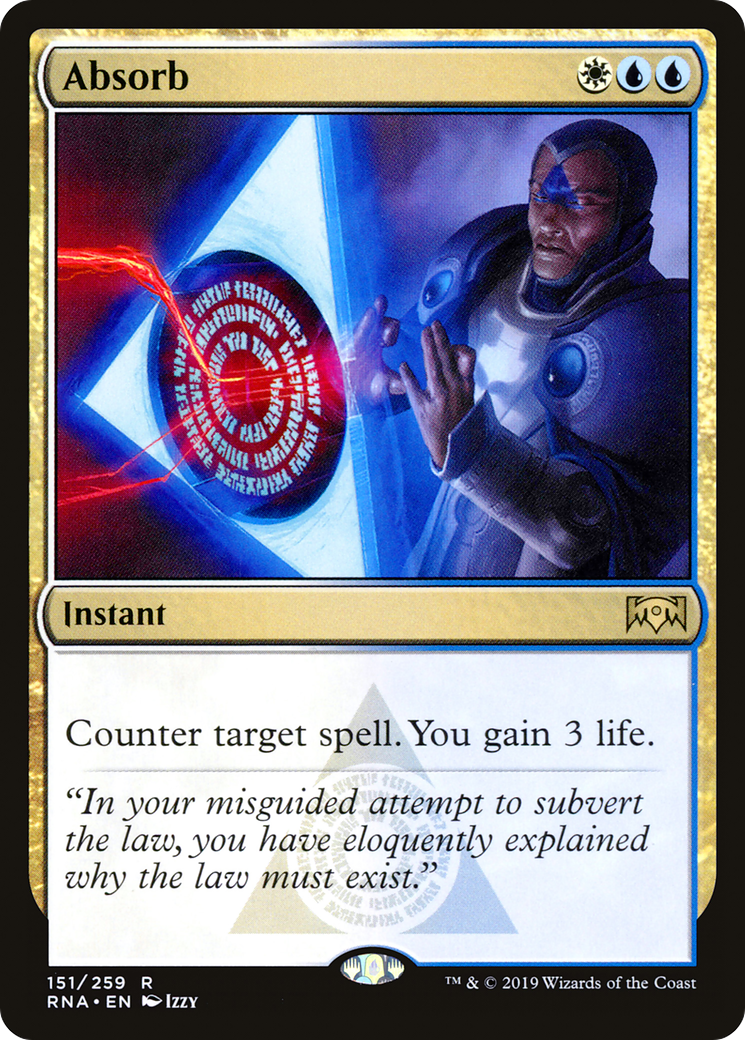 Image of Absorb (RNA-151) - Ravnica Allegiance Foil