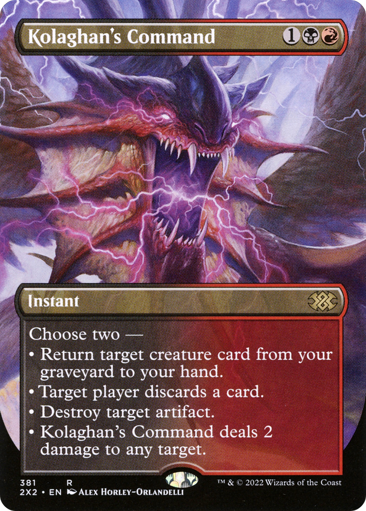 Image of Kolaghan's Command (Borderless) (2X2-381) - Double Masters 2022 (Borderless)