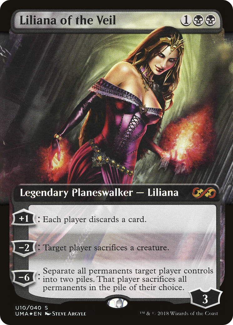 Image of Liliana of the Veil (UMA:BT-U10) - Ultimate Box Topper: (Extended Art) Foil