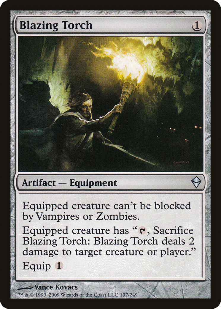 Image of Blazing Torch (ZEN-197) - Zendikar Foil