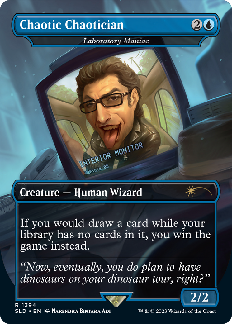 Image of Chaotic Chaotician - Laboratory Maniac (SLD-1394) - Secret Lair Drop / Chaotic Chaotician (Borderless)