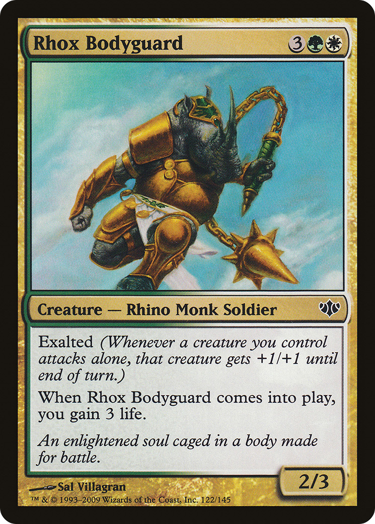 Image of Rhox Bodyguard (CON-122) - Conflux Foil