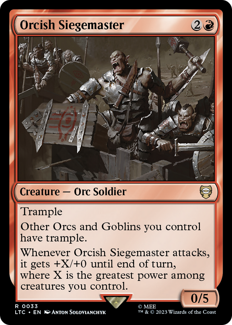 Image of Orcish Siegemaster (LTC-033) - Tales of Middle-earth Commander
