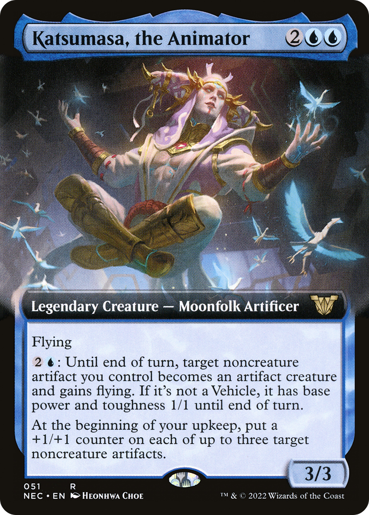 Image of Katsumasa, the Animator (Extended Art) (NEC-051) - Neon Dynasty Commander: (Extended Art)