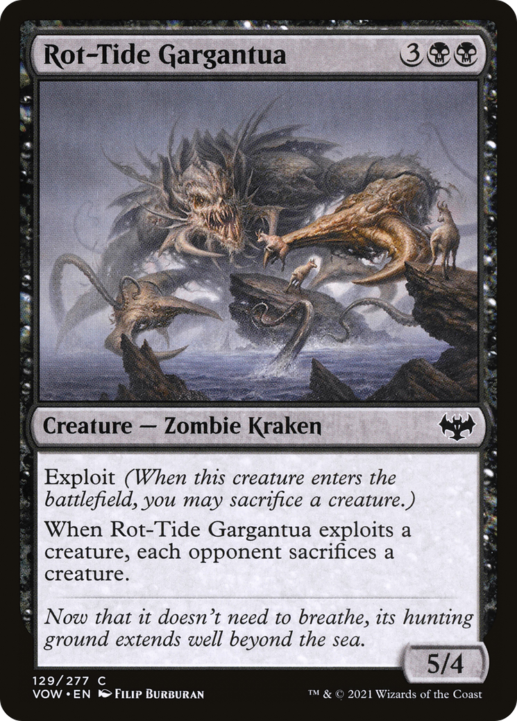 Image of Rot-Tide Gargantua (VOW-129) - Innistrad: Crimson Vow Foil