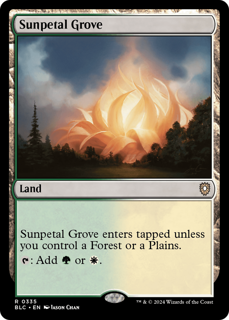 Image of Sunpetal Grove (BLC-335) - Bloomburrow Commander