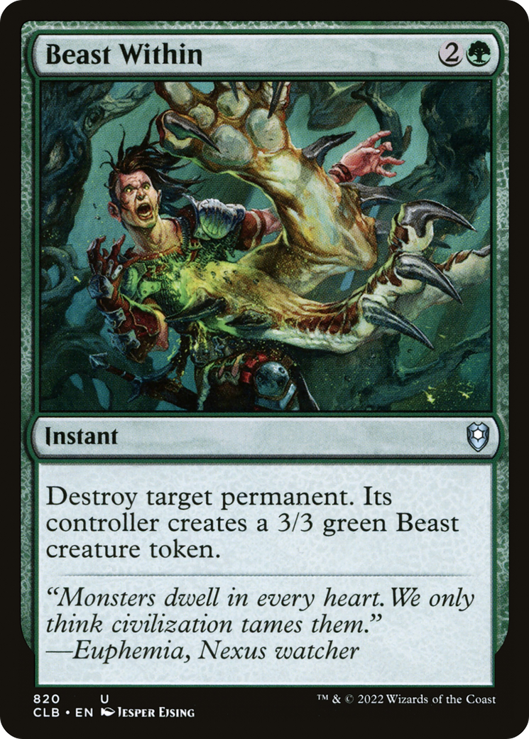 Image of Beast Within (CLB-820) - Commander Legends: Battle for Baldur's Gate