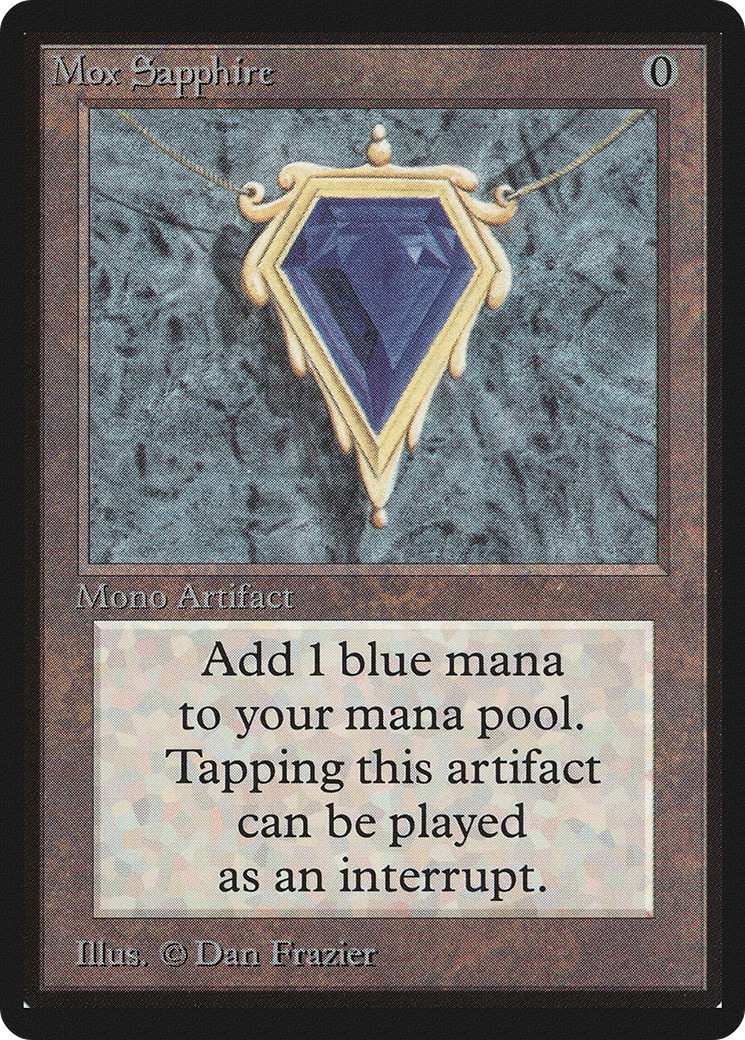 Image of Mox Sapphire (LEB-) - Limited Edition Beta