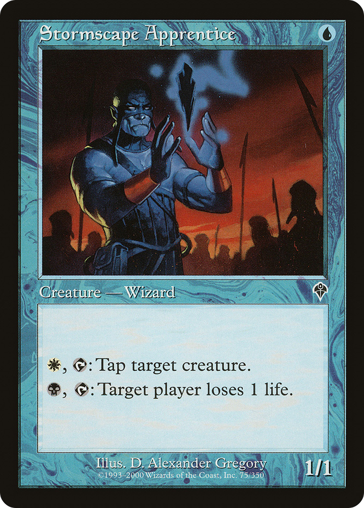 Image of Stormscape Apprentice (INV-075) - Invasion Foil
