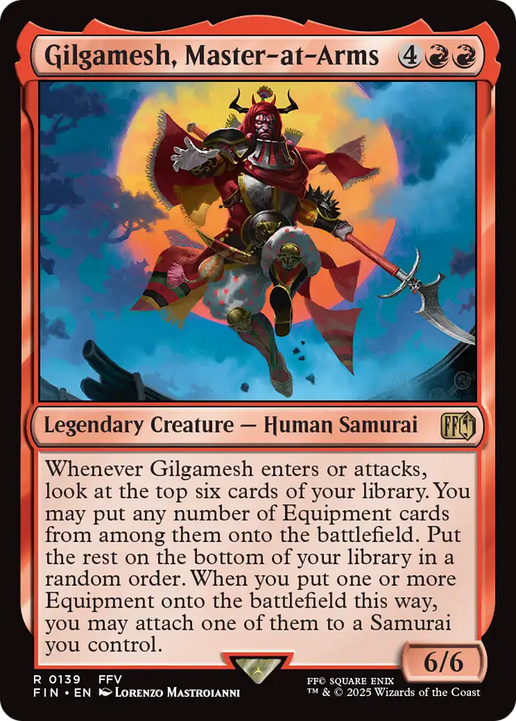 Image of Gilgamesh, Master-at-Arms (FIN-139) - FINAL FANTASY Foil